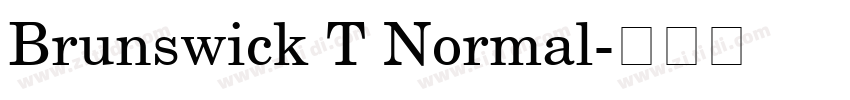 Brunswick T Normal字体转换